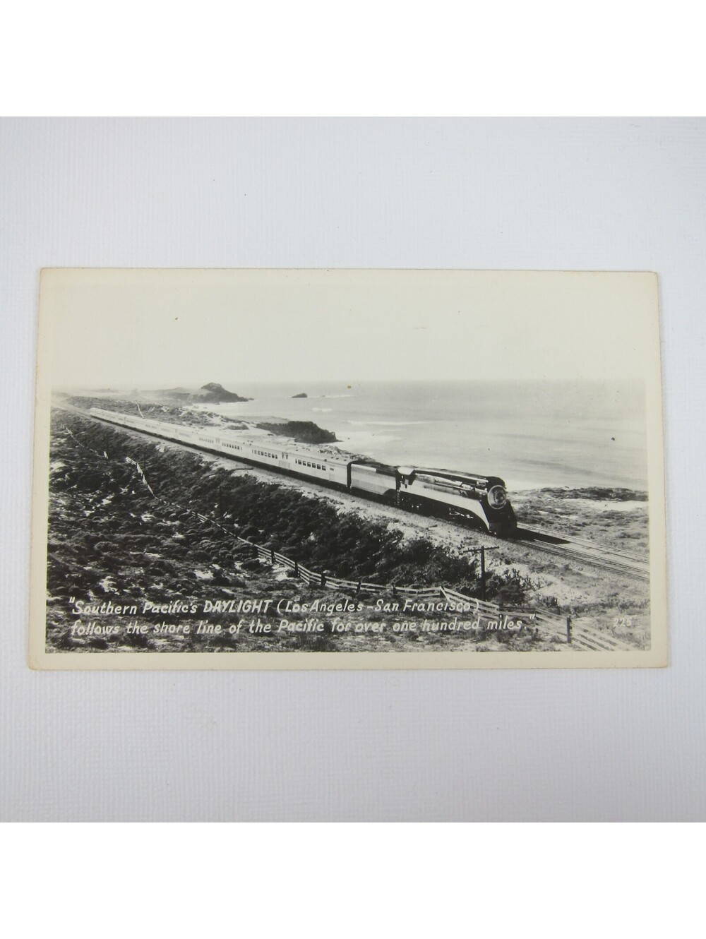 Real Photo Postcard RPPC Southern Pacific Daylight Train California UNPOSTED